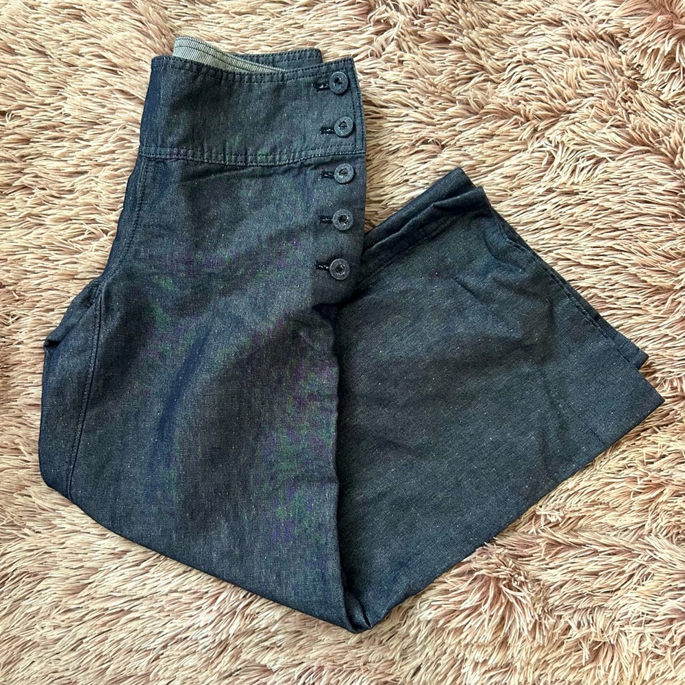 ✨ Anthropologie Cartonnier Cropped Flare Denim Pants